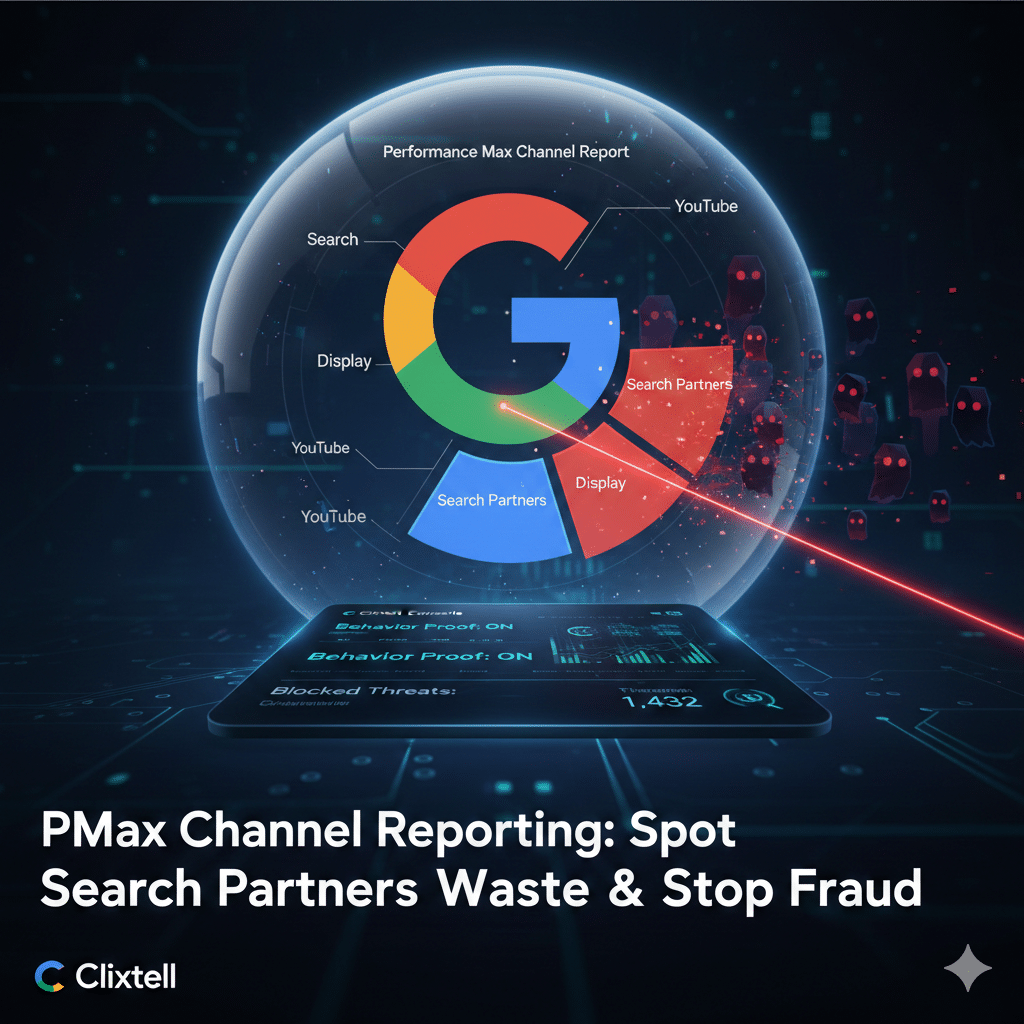 Performance Max channel reporting view to isolate Search Partners waste and protect conversion signals