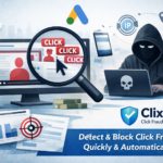 Session recording view showing repeat click patterns in Google Ads click fraud detection with automated protection by Clixtell