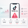 TikTok Ads click fraud dashboard and traffic quality illustration